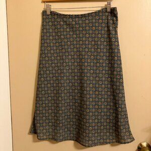 Olive Green Geo Design Skirt